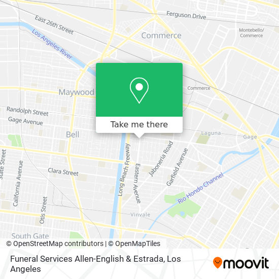 Mapa de Funeral Services Allen-English & Estrada