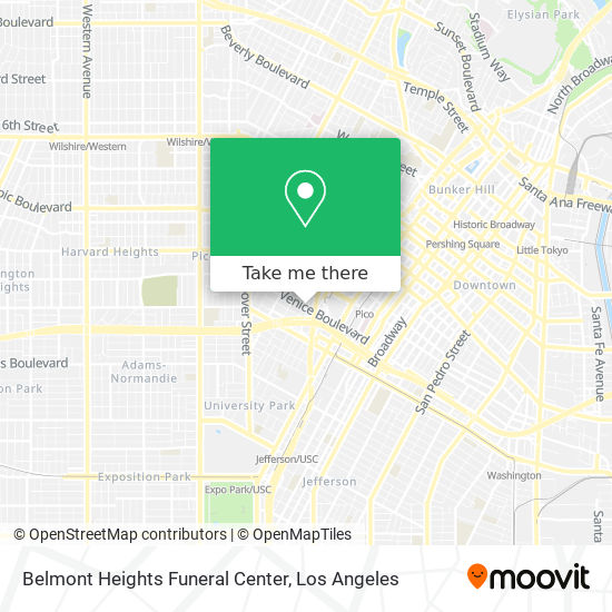 Belmont Heights Funeral Center map