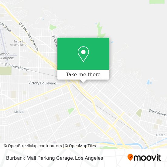 Mapa de Burbank Mall Parking Garage