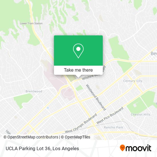 UCLA Parking Lot 36 map