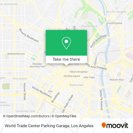 World Trade Center Parking Garage map