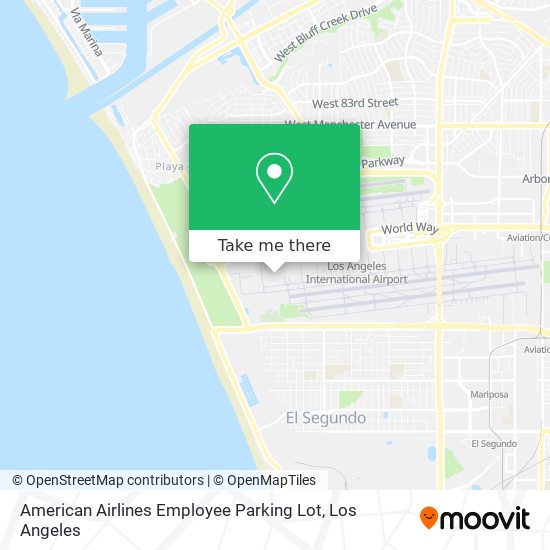 American Airlines Employee Parking Lot map