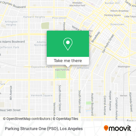 Parking Structure One (PSO) map