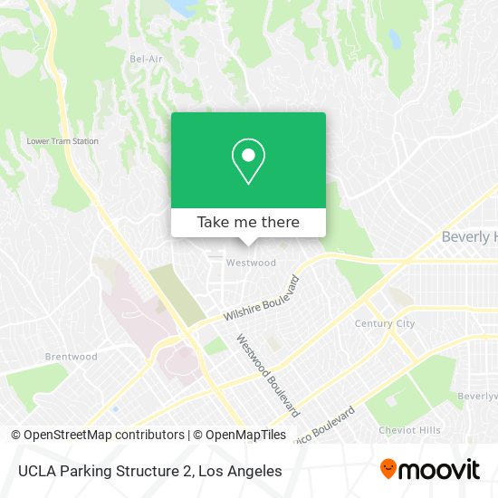 UCLA Parking Structure 2 map