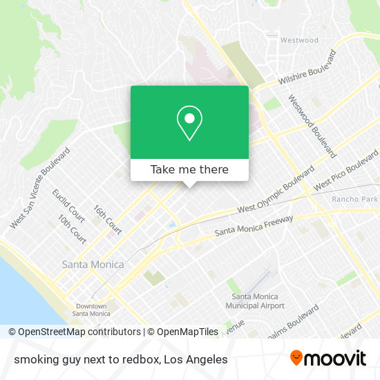 Mapa de smoking guy next to redbox