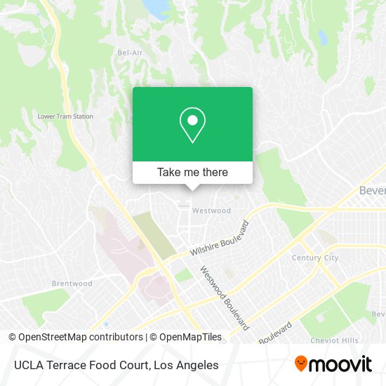 UCLA Terrace Food Court map