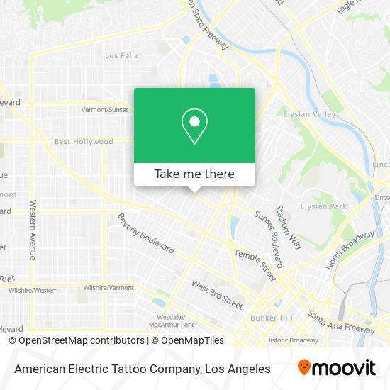 American Electric Tattoo Company map