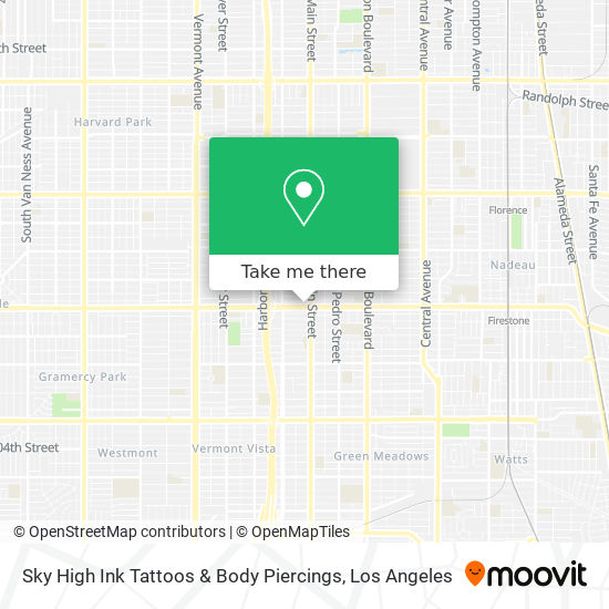 Mapa de Sky High Ink Tattoos & Body Piercings