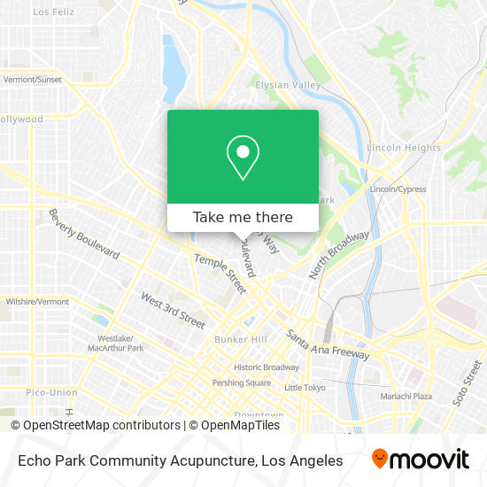 Echo Park Community Acupuncture map