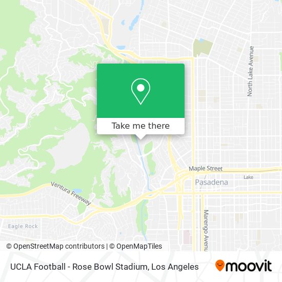 UCLA Football - Rose Bowl Stadium map