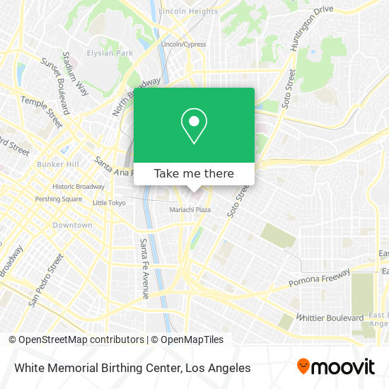 White Memorial Birthing Center map