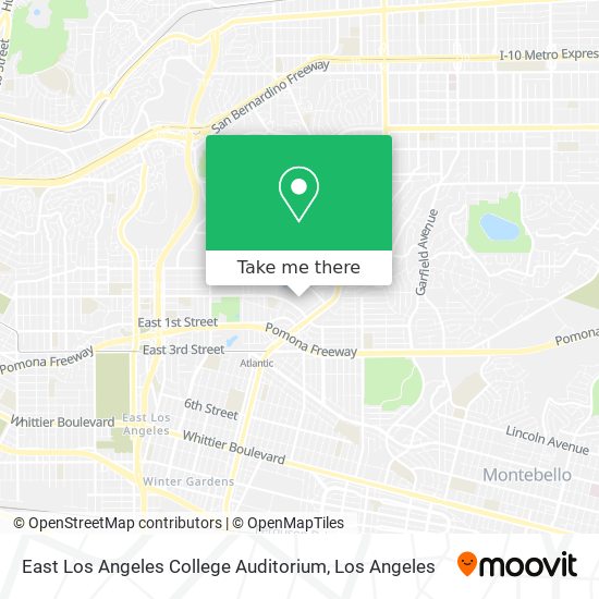East Los Angeles College Auditorium map