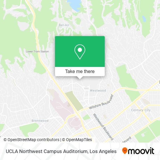 UCLA Northwest Campus Auditorium map