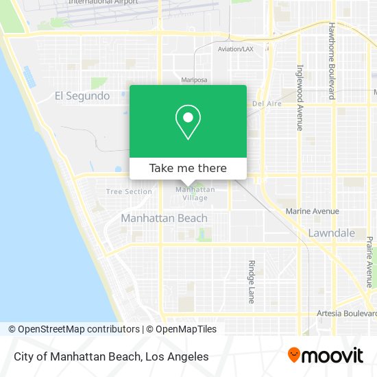 Mapa de City of Manhattan Beach