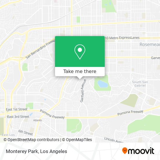 Monterey Park map