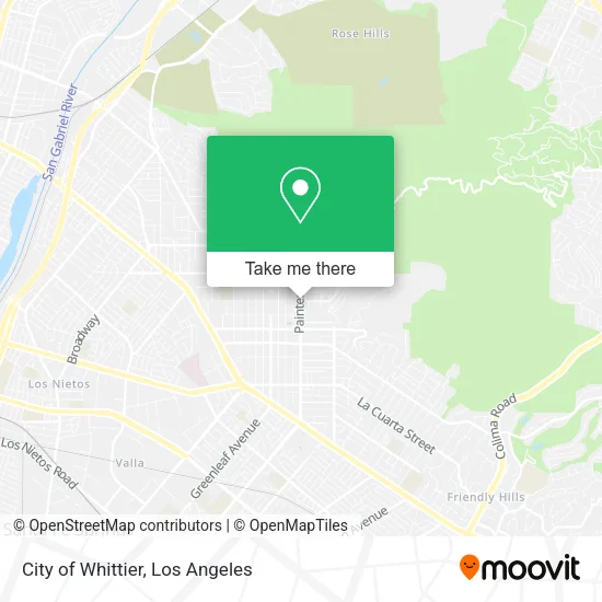 Mapa de City of Whittier