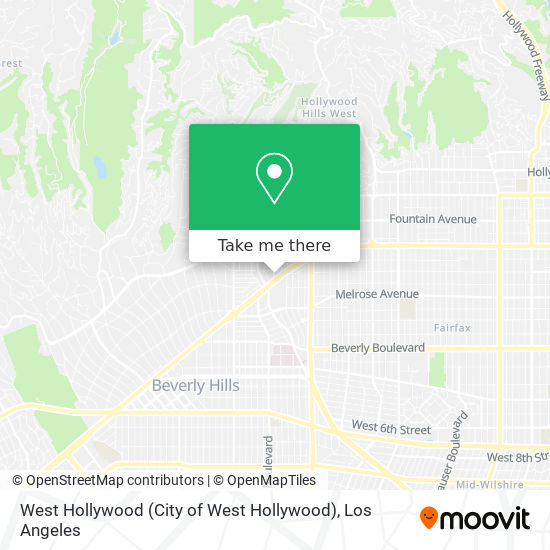 West Hollywood (City of West Hollywood) map
