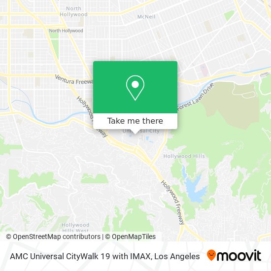 AMC Universal CityWalk 19 with IMAX map