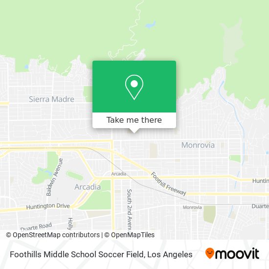 Mapa de Foothills Middle School Soccer Field