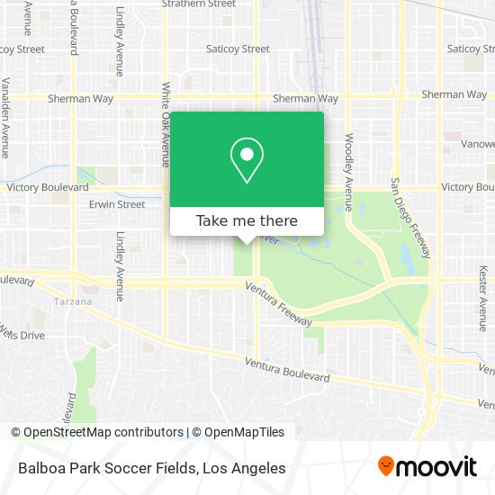 Mapa de Balboa Park Soccer Fields