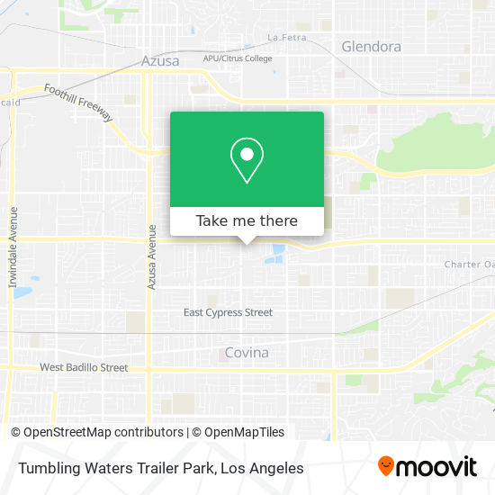 Tumbling Waters Trailer Park map