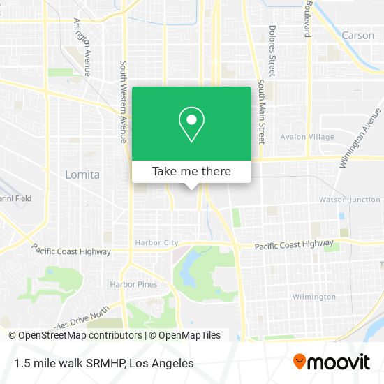 1.5 mile walk  SRMHP map