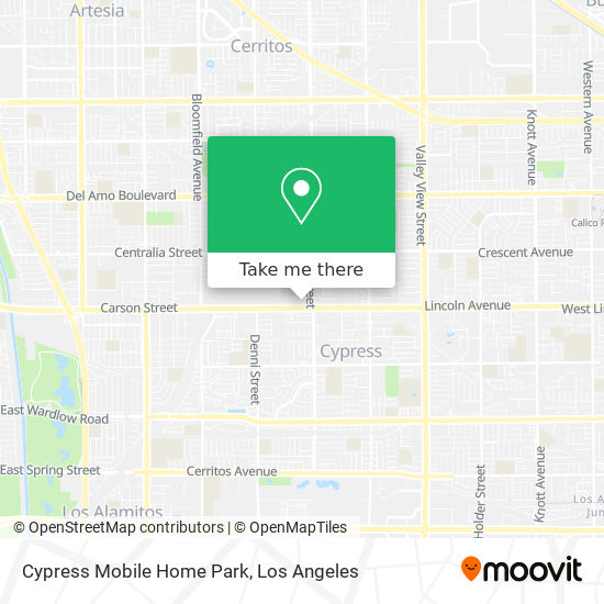 Mapa de Cypress Mobile Home Park