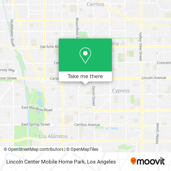 Mapa de Lincoln Center Mobile Home Park