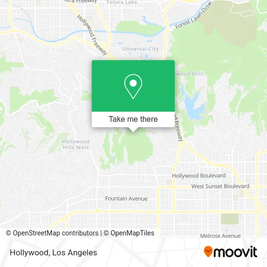 Hollywood map