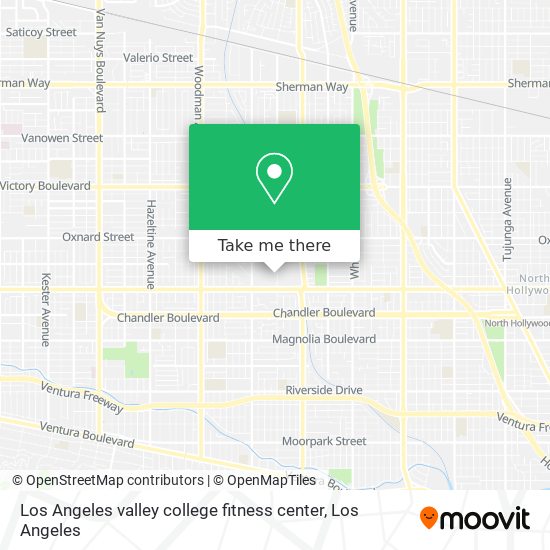 Mapa de Los Angeles valley college fitness center