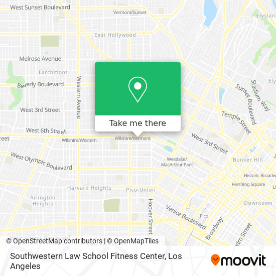 Mapa de Southwestern Law School Fitness Center