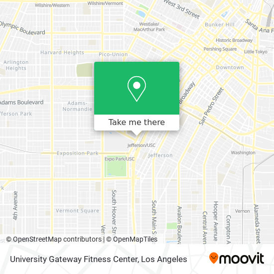 Mapa de University Gateway Fitness Center