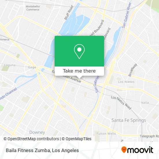 Baila Fitness Zumba map