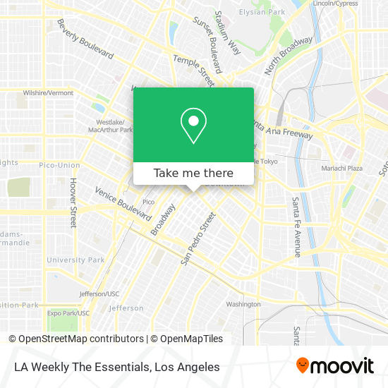LA Weekly The Essentials map