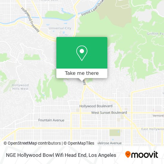 NGE Hollywood Bowl Wifi Head End map