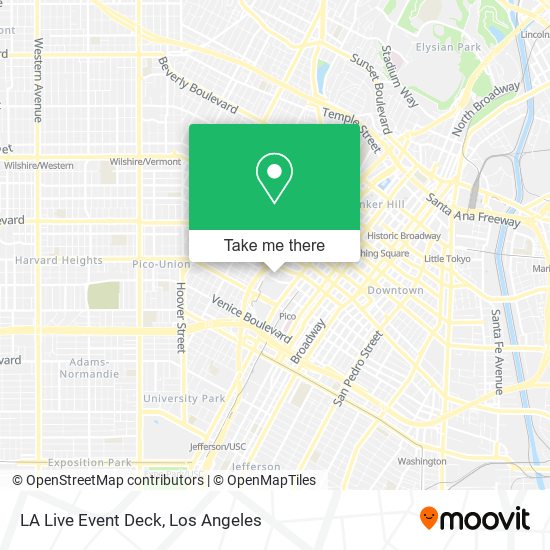 Mapa de LA Live Event Deck