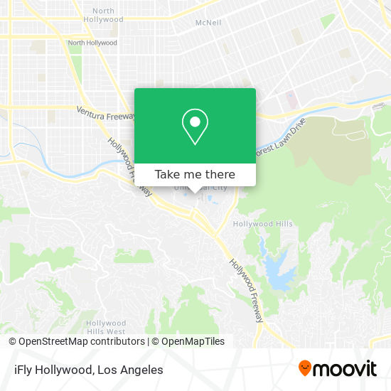 iFly Hollywood map