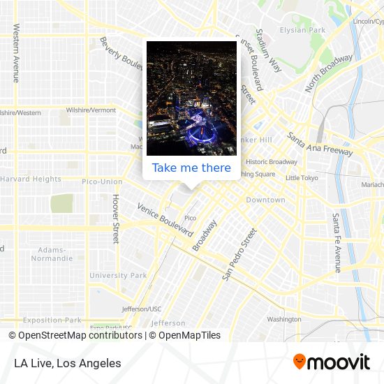 Mapa de LA Live