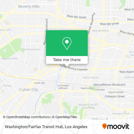 Washington/Fairfax Transit Hub map
