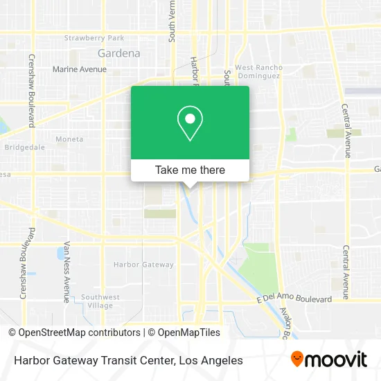 Harbor Gateway Transit Center map