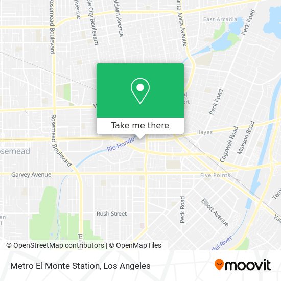 Mapa de Metro El Monte Station