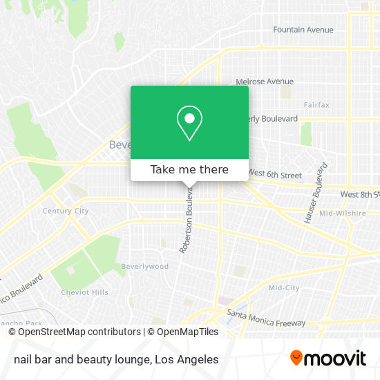 nail bar and beauty lounge map