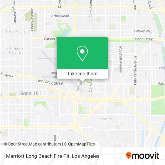 Marriott Long Beach Fire Pit map