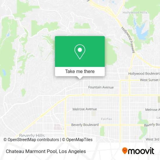 Chateau Marmont Pool map