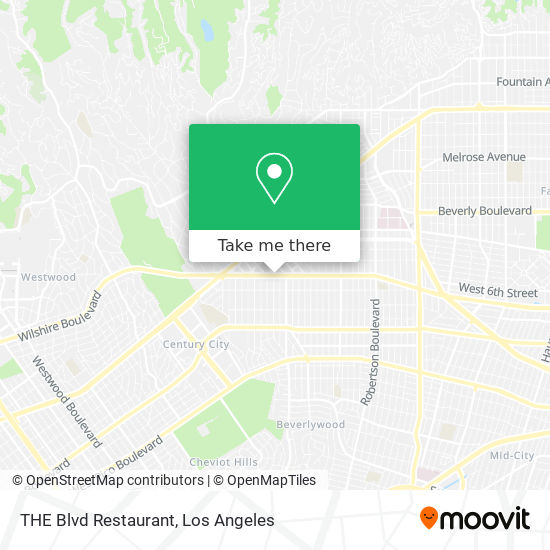 Mapa de THE Blvd Restaurant