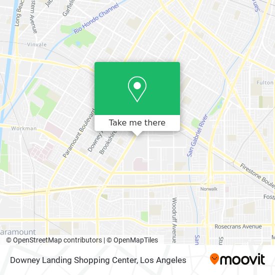 Downey Landing Shopping Center map