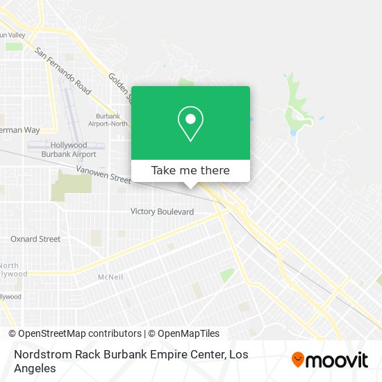 Mapa de Nordstrom Rack Burbank Empire Center