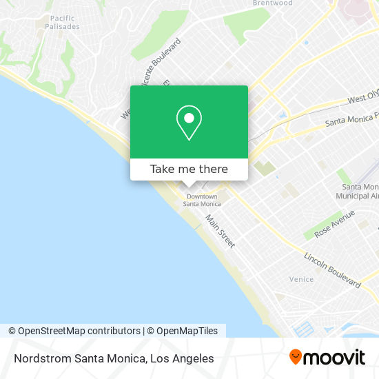 Mapa de Nordstrom Santa Monica
