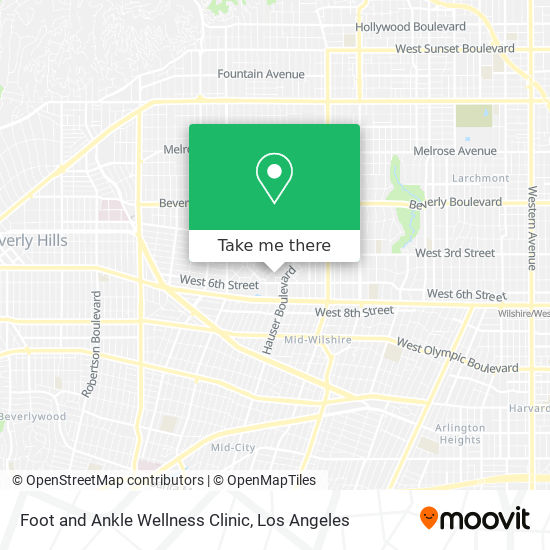 Foot and Ankle Wellness Clinic map