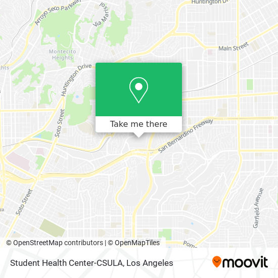 Student Health Center-CSULA map